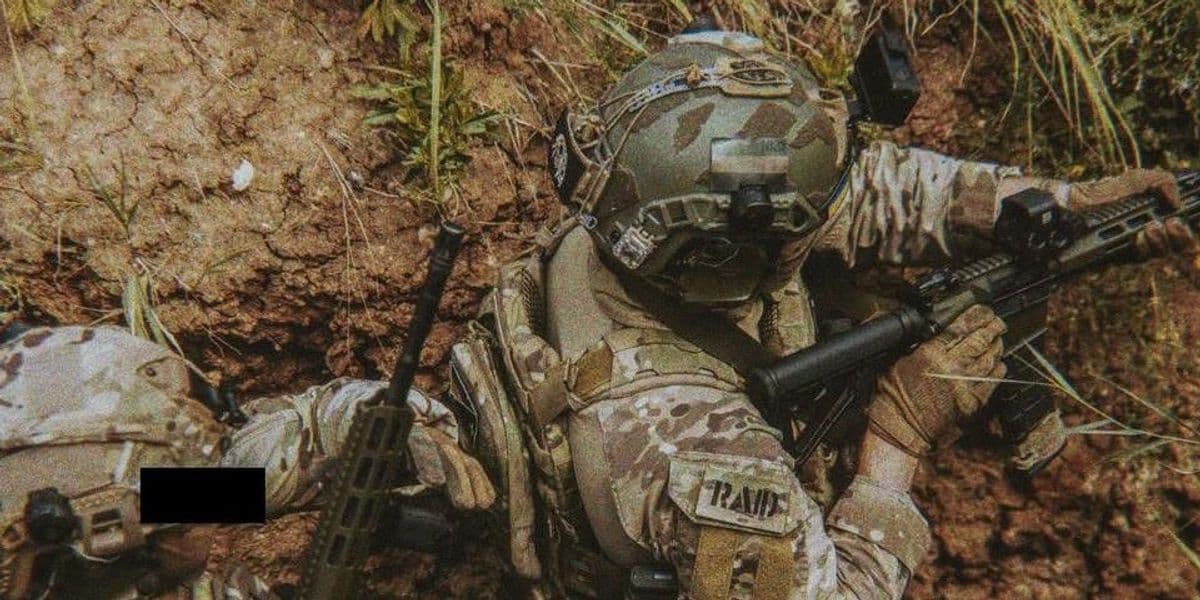 Украинские защитники. Фото: НГУ