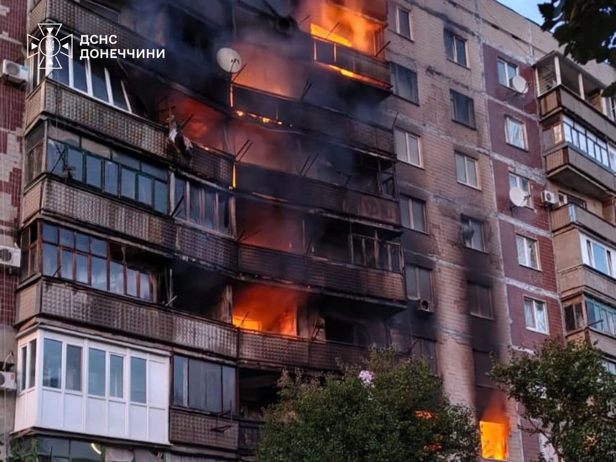 У Краматорську атаки ворожих дронів призводять до пожеж