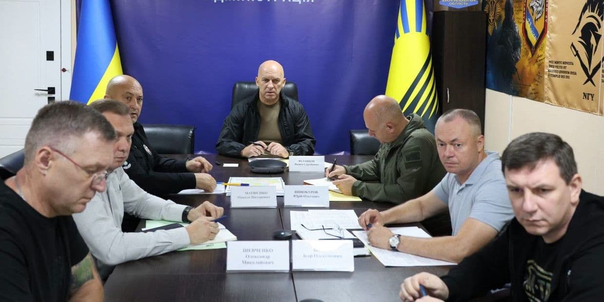 Засідання Ради оборони Донеччини. Фото: Facebook/Вадим Філашкін