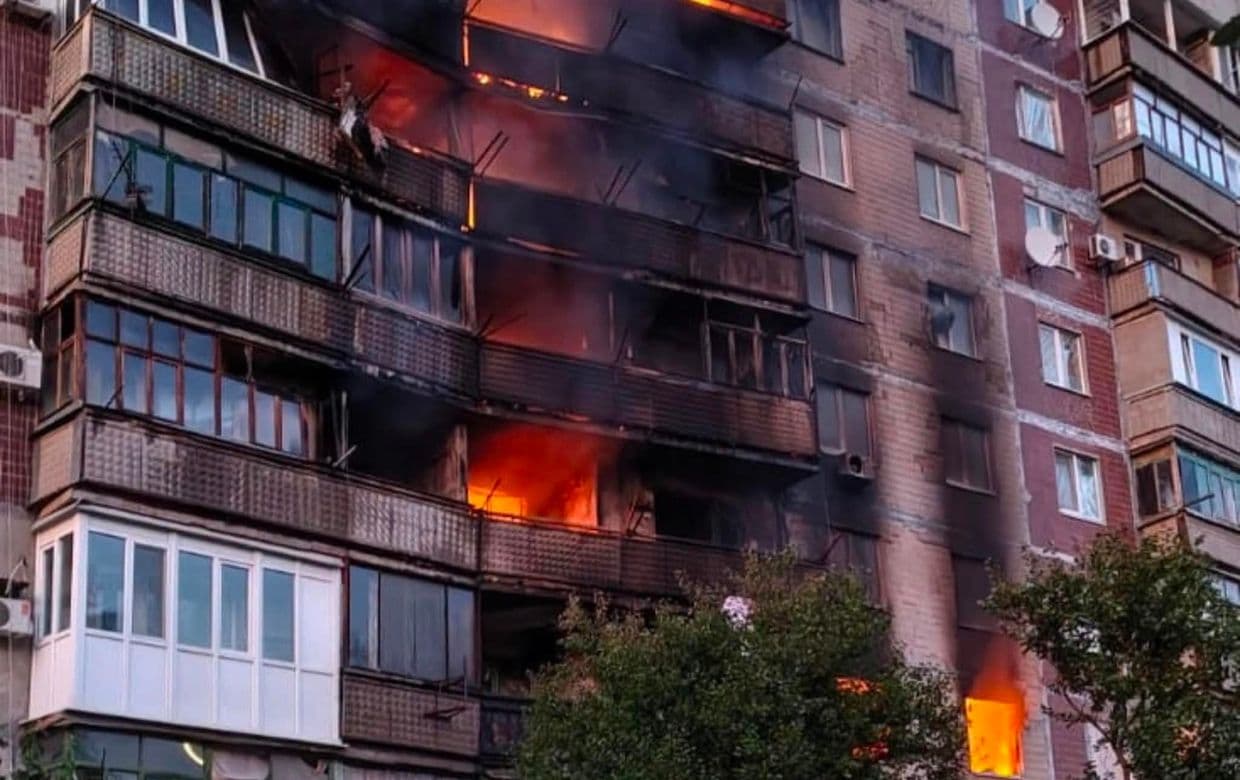 У Краматорську атаки ворожих дронів призводять до пожеж