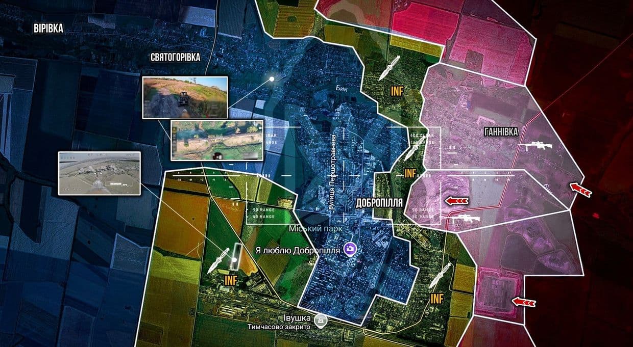 Тиск окупантів зміщується в район Ганнівки, але Добропілля під контролем Сил оборони, — "Мучной"