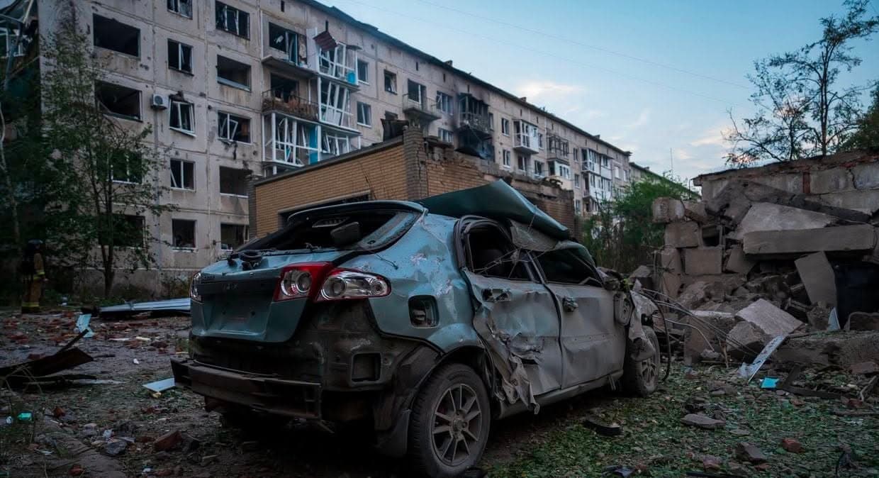 <em>Последствия российского удара по Славянску 28 августа 2026 года. Фото: 18-я Славянская бригада</em>