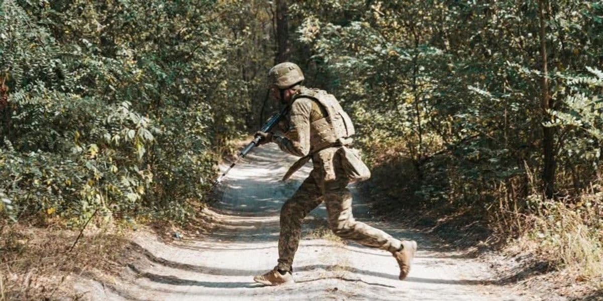 Украинский защитник. Фото: 41 ОМБр