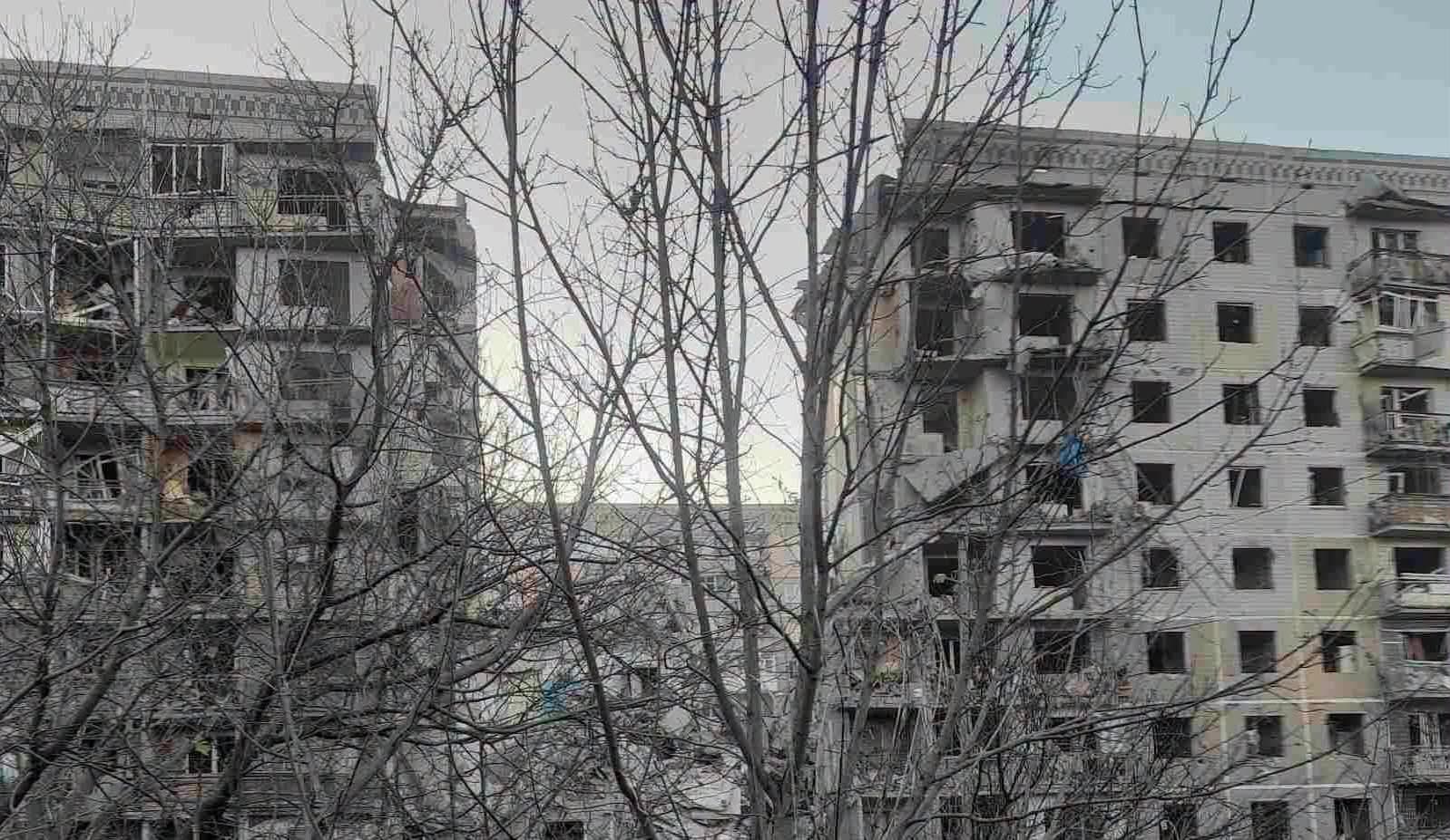 <em>Наслідки ворожих атак на Донеччині. Фото: МВА</em>