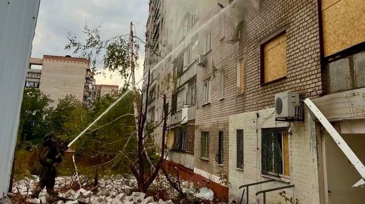 <em>Фото: ДСНС. Наслідки пожеж на Донеччині.</em>