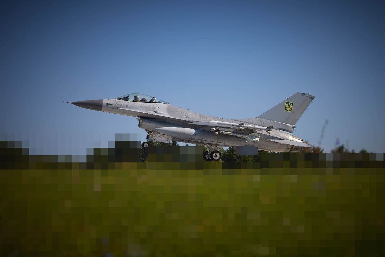 Український бойовий літак. Винищувач F-16. Фото: Командування Повітряних Сил