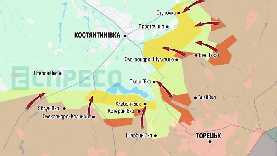 Карта бойових дій за 18-25 жовтня