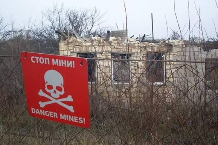 На неподконтрольной территории Луганской области рыбак набрел на мину