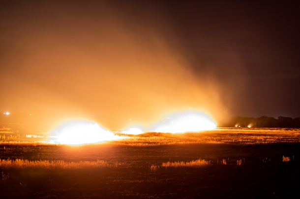Под Днепром выгорело три гектара поля (фото)