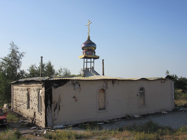 В Донецкой области обстреляли православный храм (фото)
