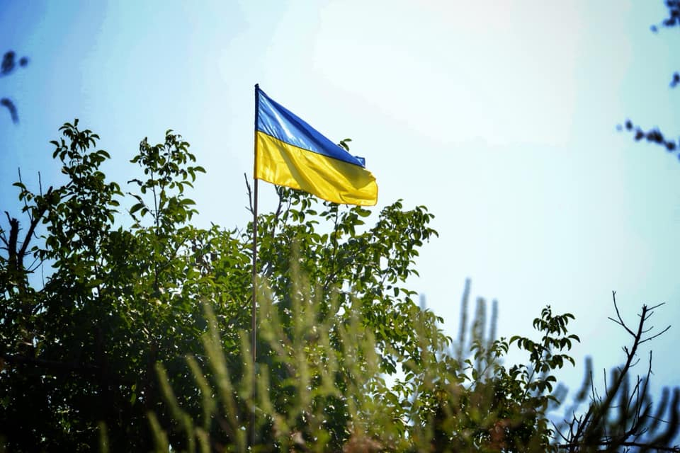 Воины 92-й бригады поздравили украинцев с Днем флага