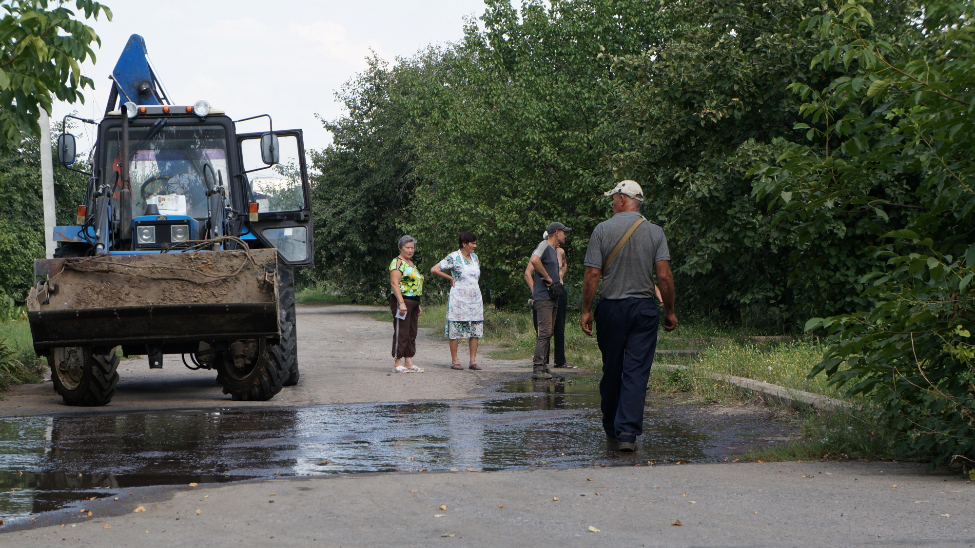 В Дружковке порвало водопровод  (фото)