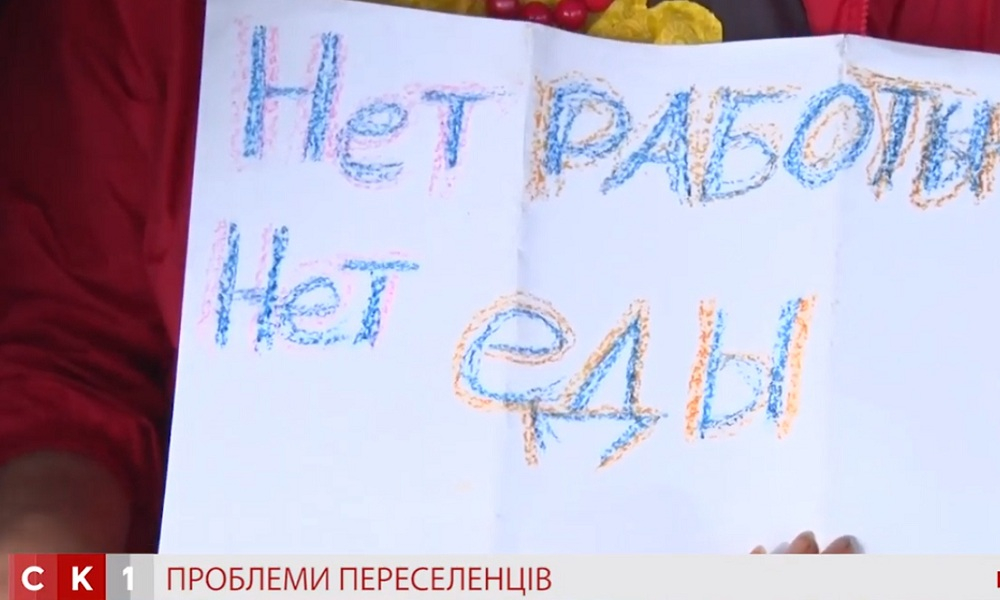 Переселенка из Донбасса провела в Житомире одиночный пикет под стенами ОГА (фото)