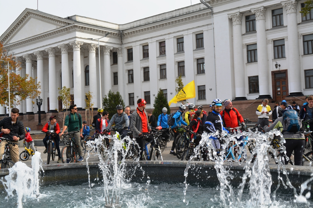 В Краматорске прошел велопробег в поддержку развития велоинфаструктуры в городе