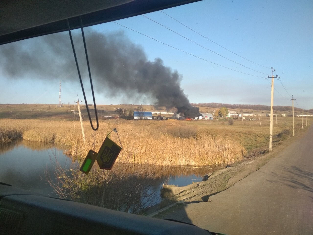 На АЗС в Луганской области произошел пожар: есть пострадавший