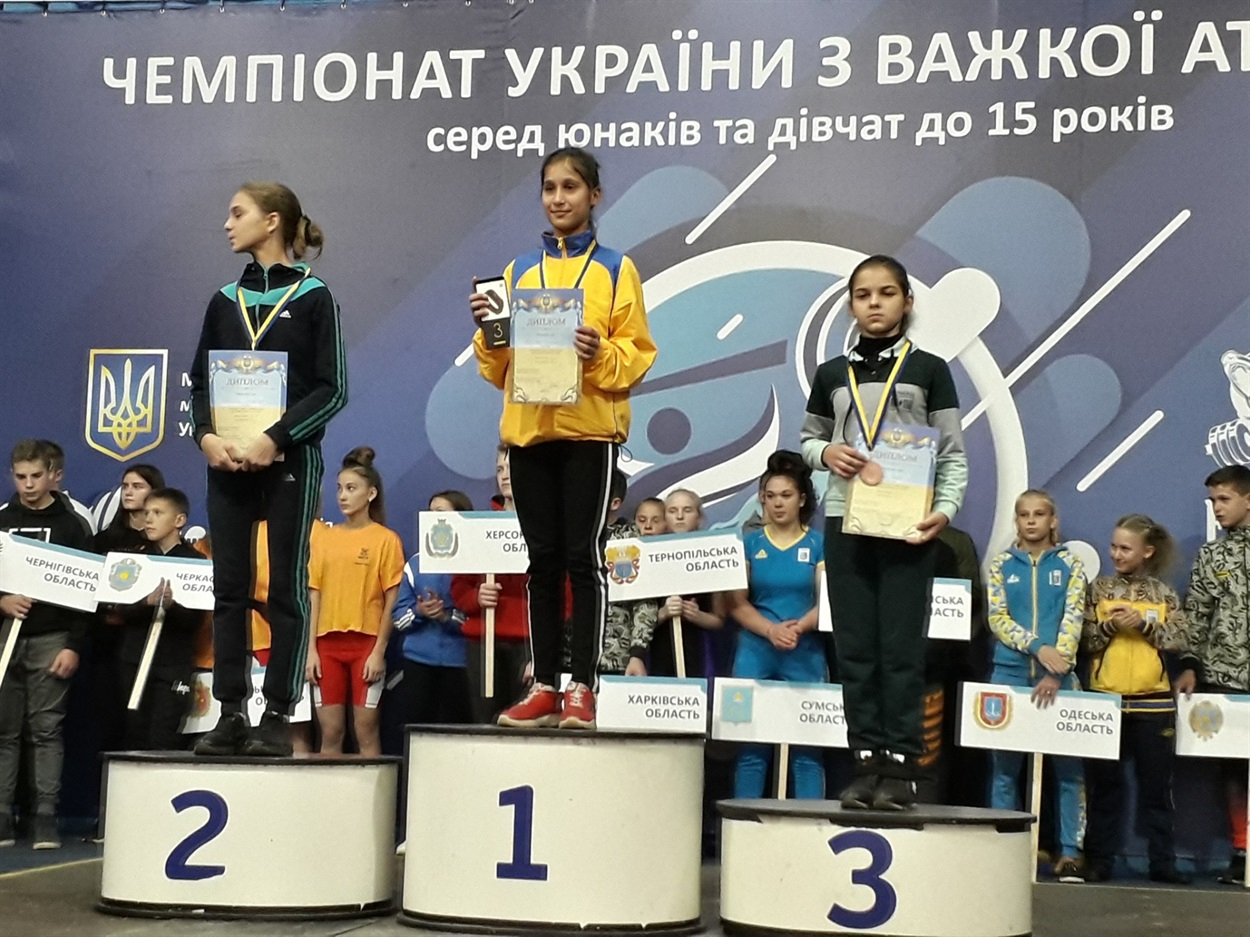 Юные тяжелоатлеты Луганщины стали чемпионами Украины