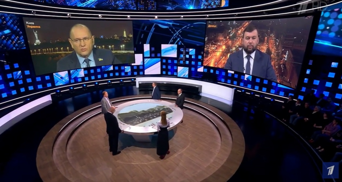 Депутат от "Слуги народа" развел дискуссию с Пушилиным в эфире РоссТВ