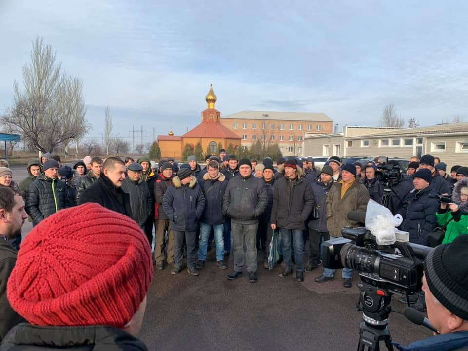 В Торецке на Донетчине шахтеры вышли на акцию протеста: из-за многочисленных нарушений