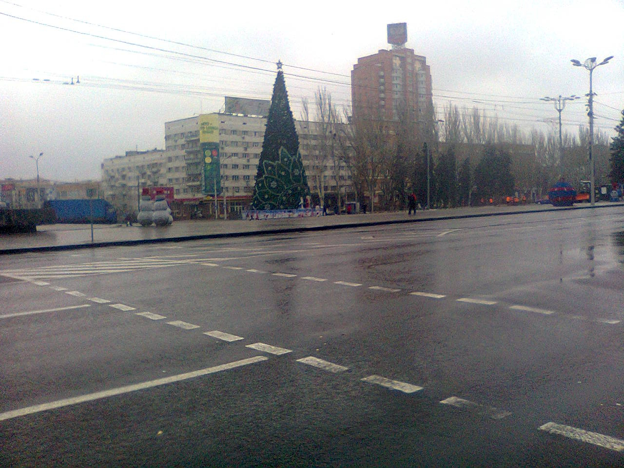 В соцсети показали фото посленовогоднего Донецка