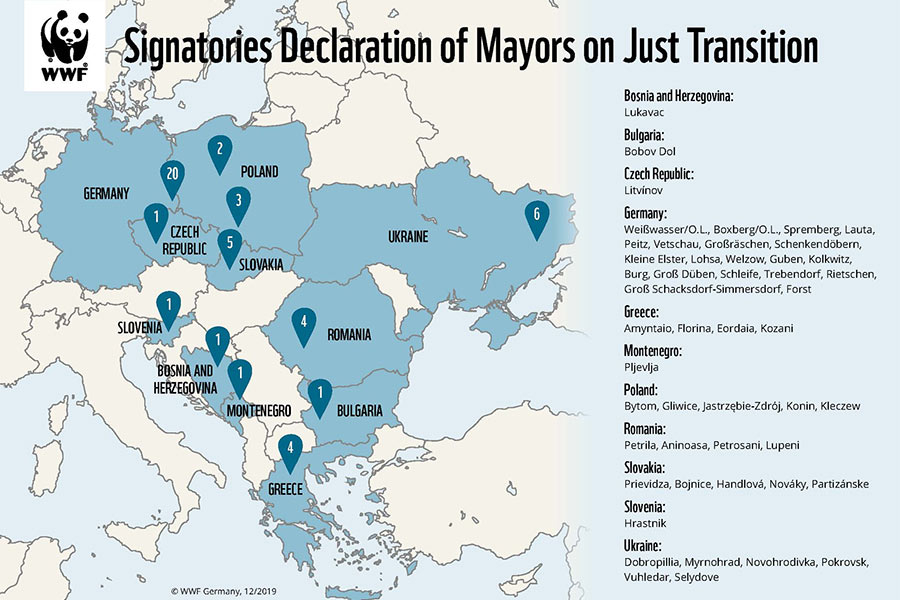 6 шахтерских городов Донетчины подписали европейскую Декларацию Справедливой трансформации