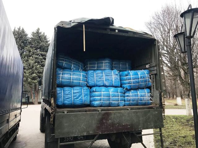 В Краматорск из Европы привезли гуманитарную помощь для Донецкой и Луганской областей
