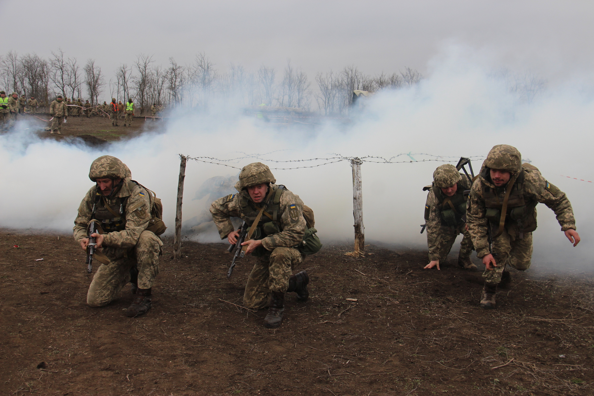 На приазовском направлении боевики активно применяют запрещенное Минском вооружение, штаб ООС опубликовал видео