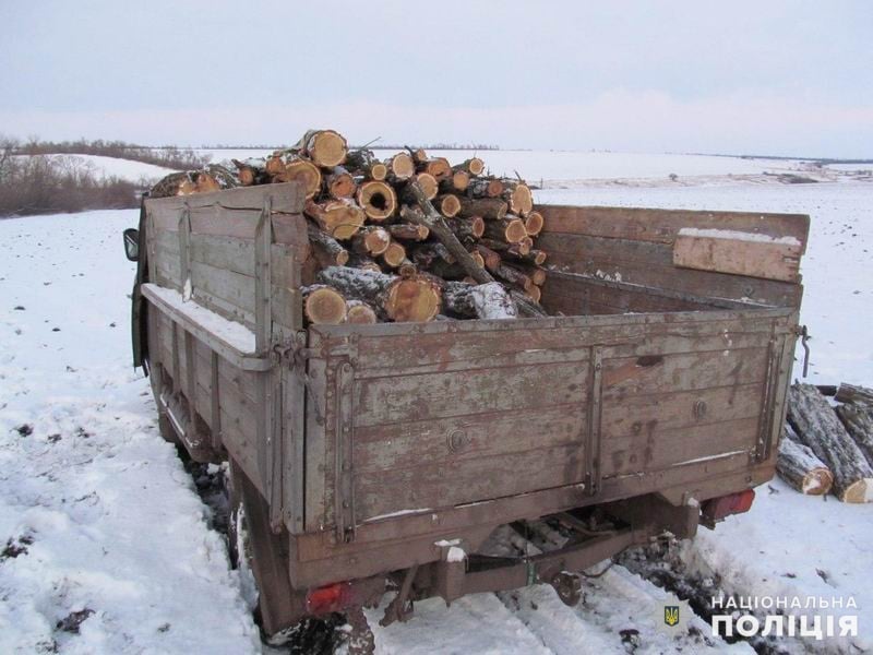 Бросил машину с дровами и сбежал: в Лимане ловили "черного лесоруба"