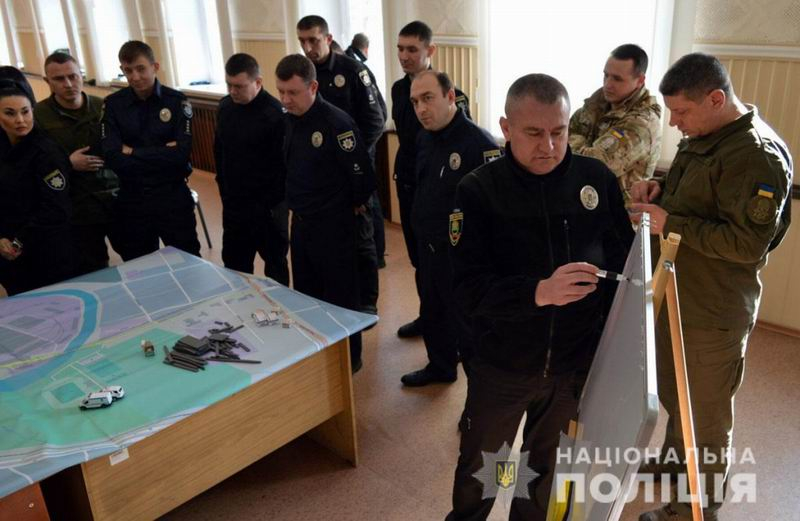 В полиции Донетчины прошли тактические учения