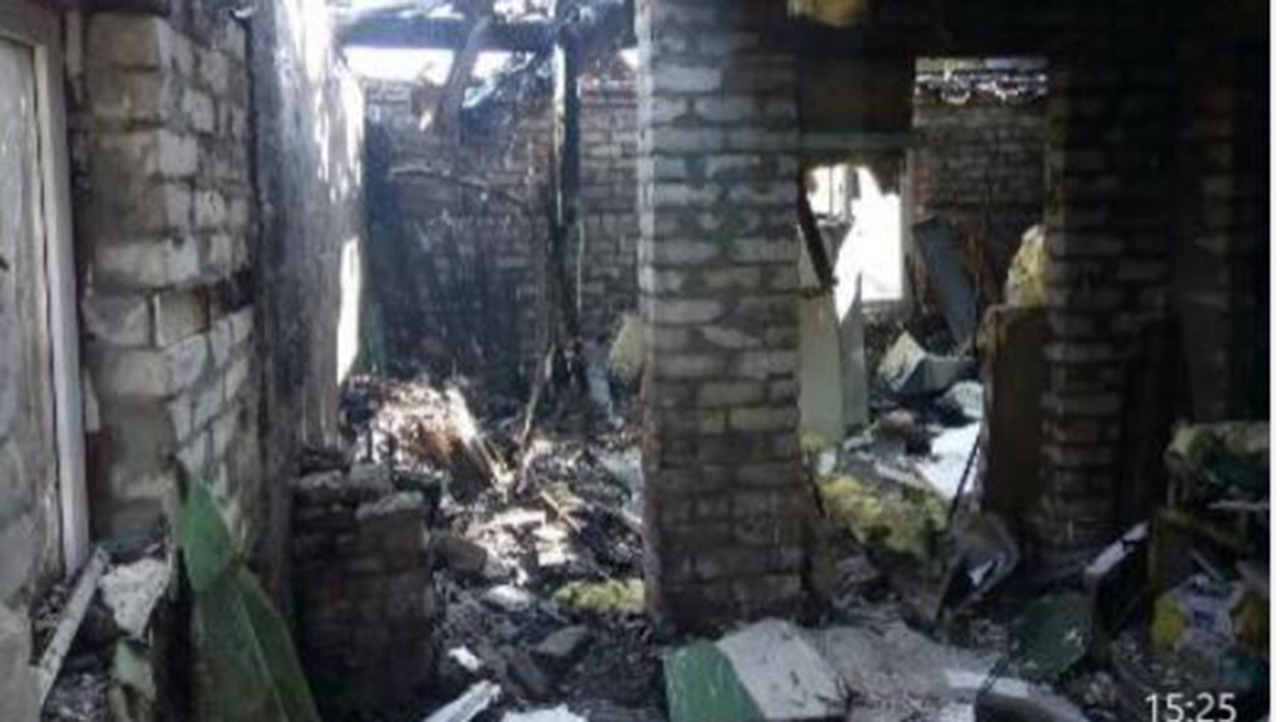 В Славянске случился пожар в гаражном помещении: фото