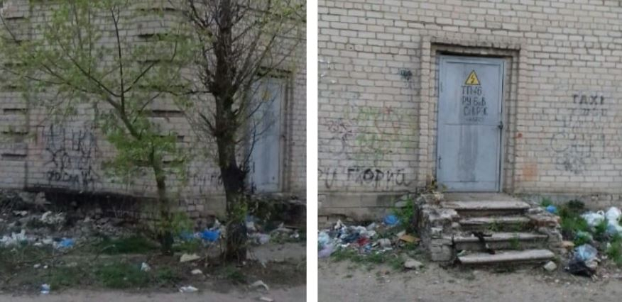 В Северодонецке возле подстанции сделали свалку мусора