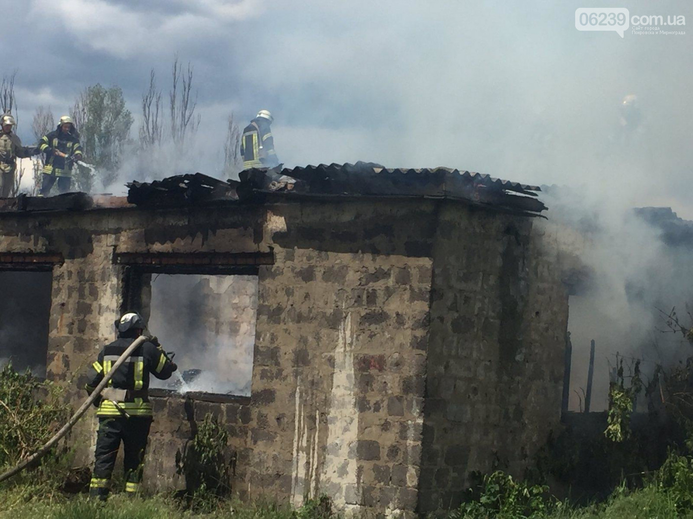 В Покровском районе произошел пожар: фото