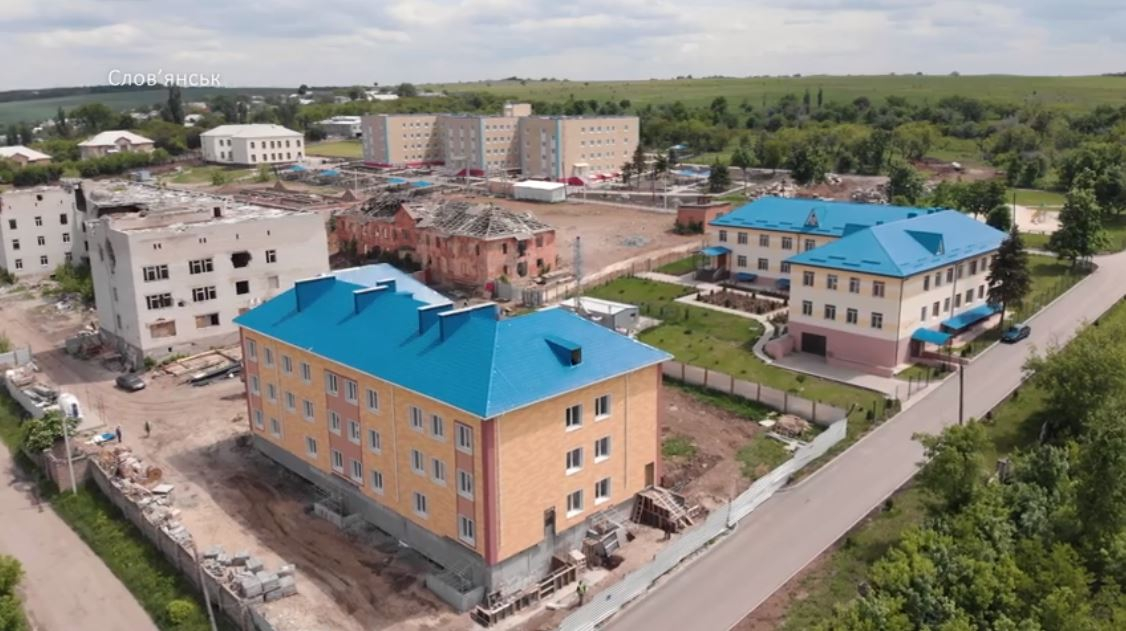 Главный корпус областной психиатрической больницы в Славянске готов на 90%: видео