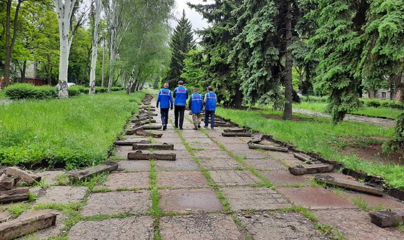 В Краматорске приступили к реконструкции сквера по бульвару Машиностроителей