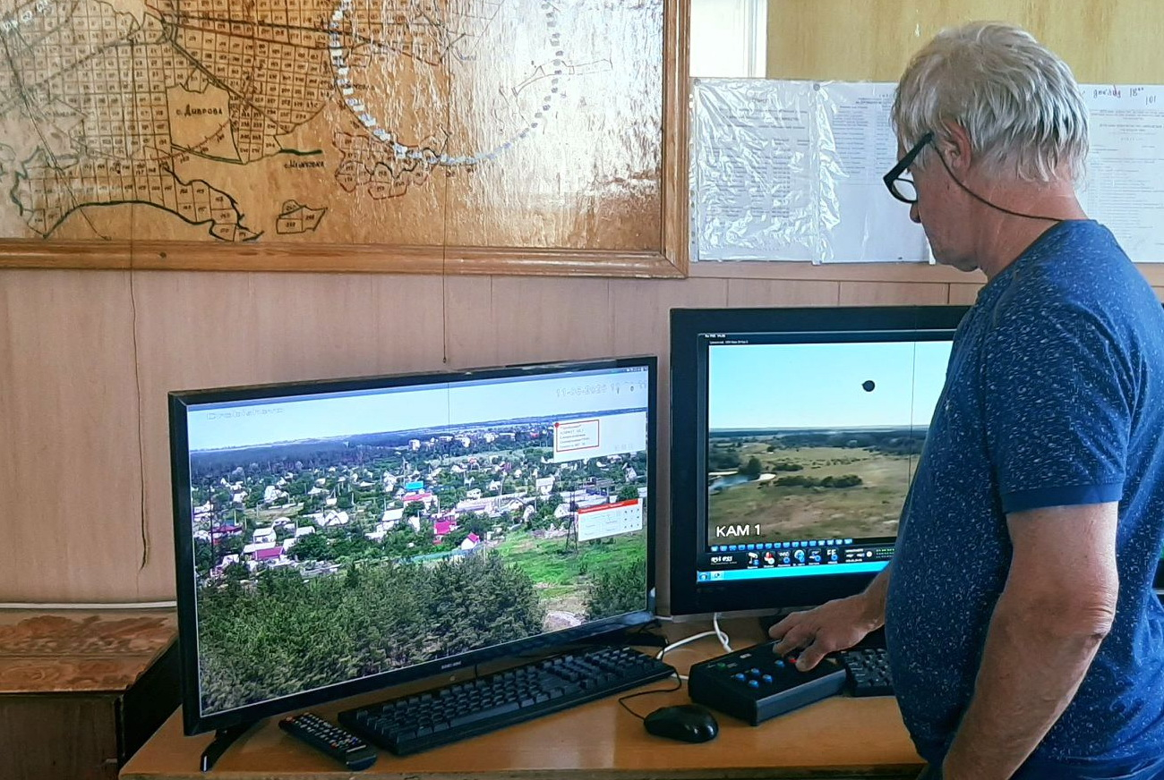 В Лиманском лесничестве обновили телевизионную систему раннего обнаружения пожаров