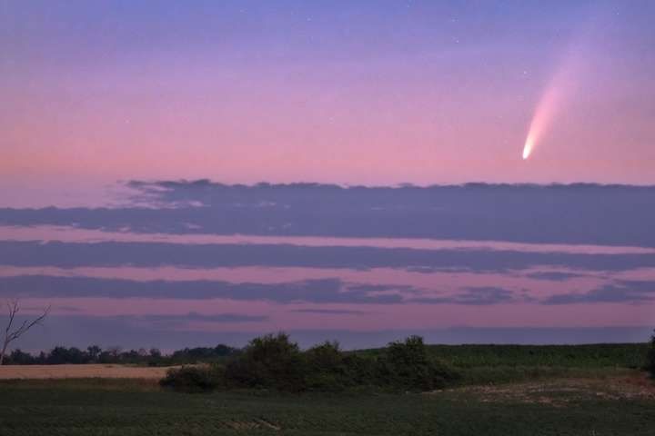 В небе над Краматорском зафиксировали комету Neowise: фото