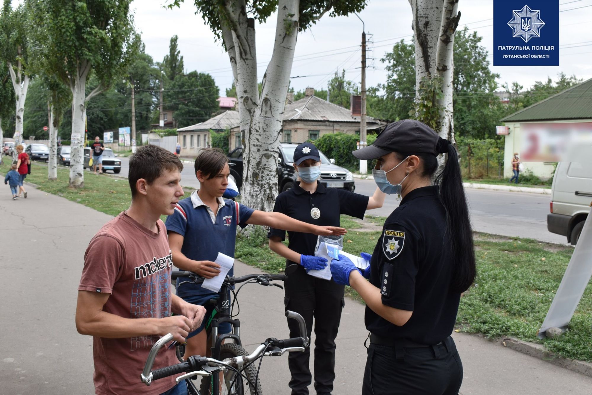 Патрульная полиция Луганщины призывает велосипедистов соблюдать ПДД