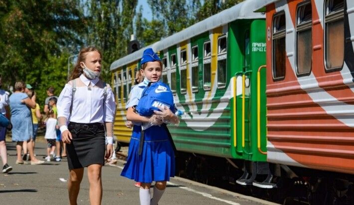 В оккупированном Донецке начала работать детская железная дорога