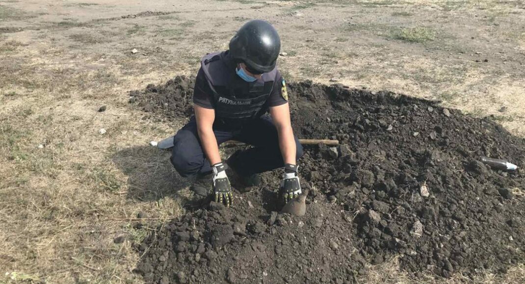 У Семенівці під Слов'янськом знайшли великокаліберну міну