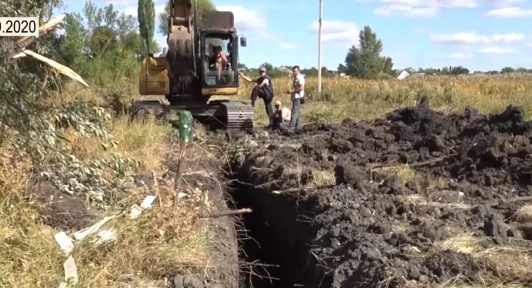 У Старобільську відновилося будівництво колектора: відео