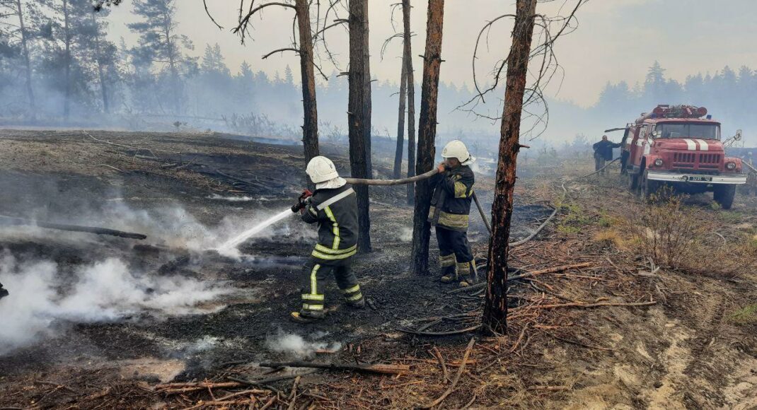 В Станиці Луганській рятувальникам вдалося ліквідувати пожежі на окремих ділянках: що відомо