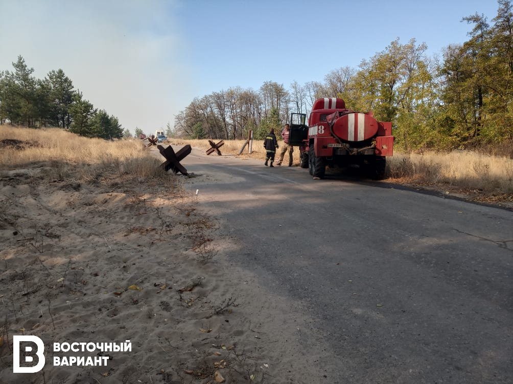 В Станице Луганской снова происходят пожары