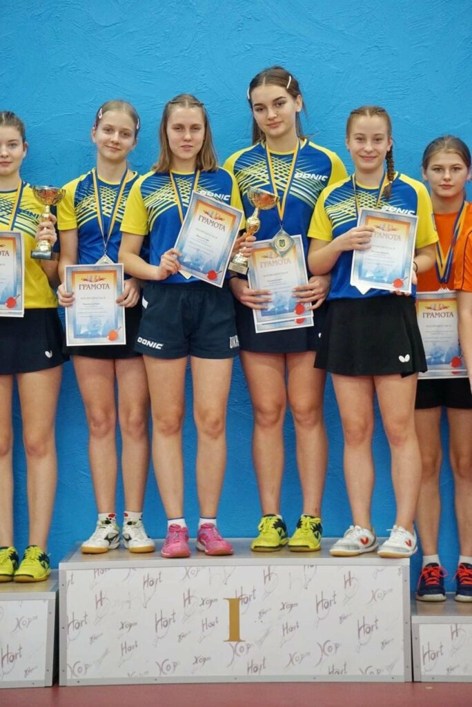 Спортсменки з Сєвєродонецька виграли Чемпіонат України з настільного тенісу