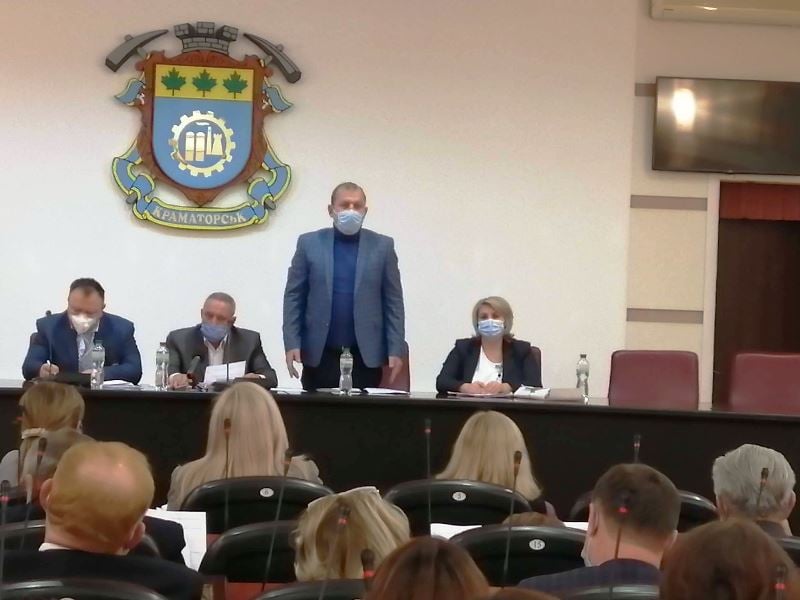 В Краматорске избрали председателя районного совета и его заместителя