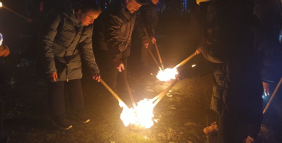 В Славянске в шестой раз проходит факельное шествие в честь дня рождения лидера ОУН Бандеры