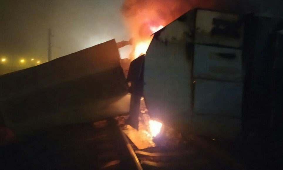 В Мариуполе на "Азовстали" произошло возгорание
