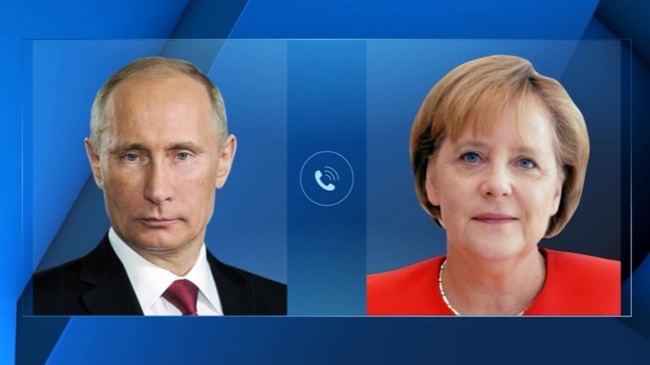 Меркель и Путин обговорили по телефону эскалацию на востоке Украины