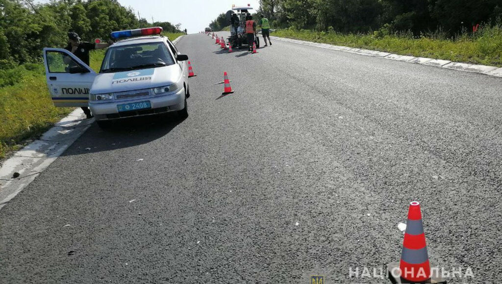 На Донетчине авто насмерть сбило коммунальщика, который наносил дорожную разметку