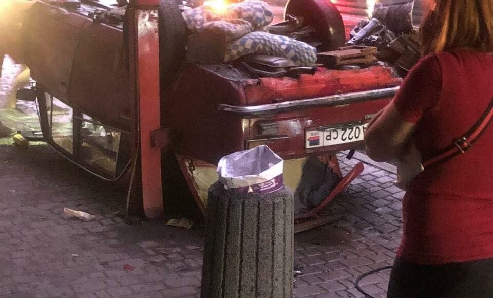 В окупованому Донецьку сталася ДТП: автомобіль розірвало на частини (фото)