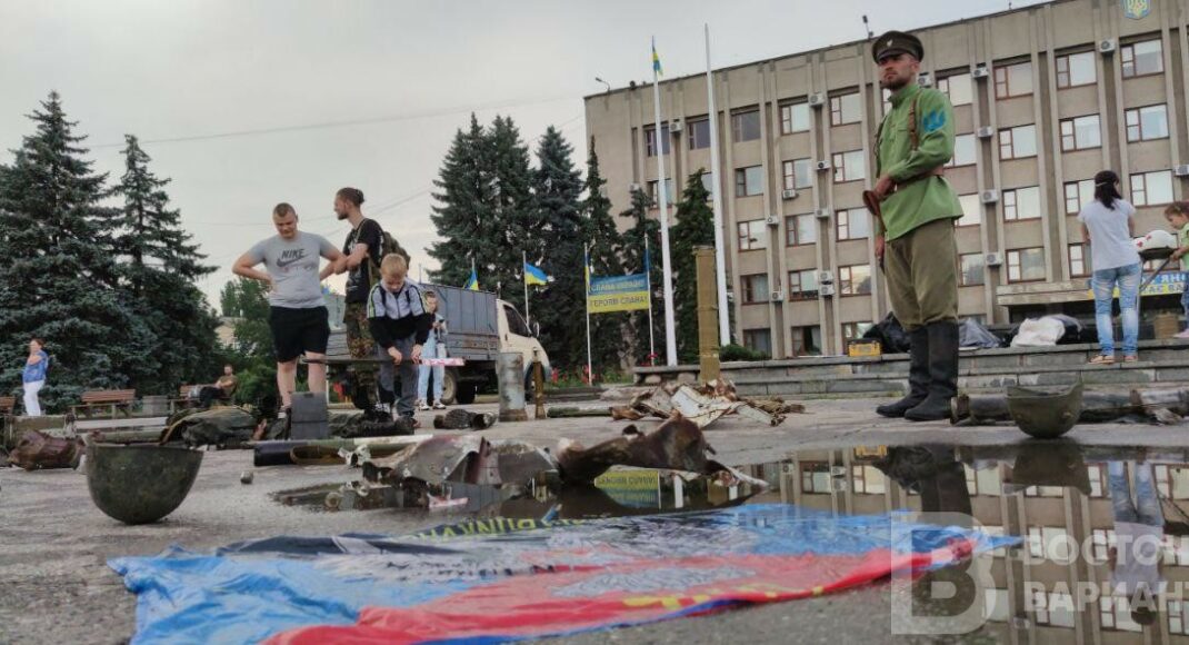 В Славянске прошла историческая выставка, посвященная освобождению города от российских боевиков