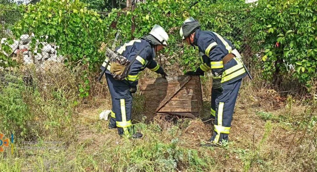 Співробітники ДСНС врятували собаку з покинутого колодязя